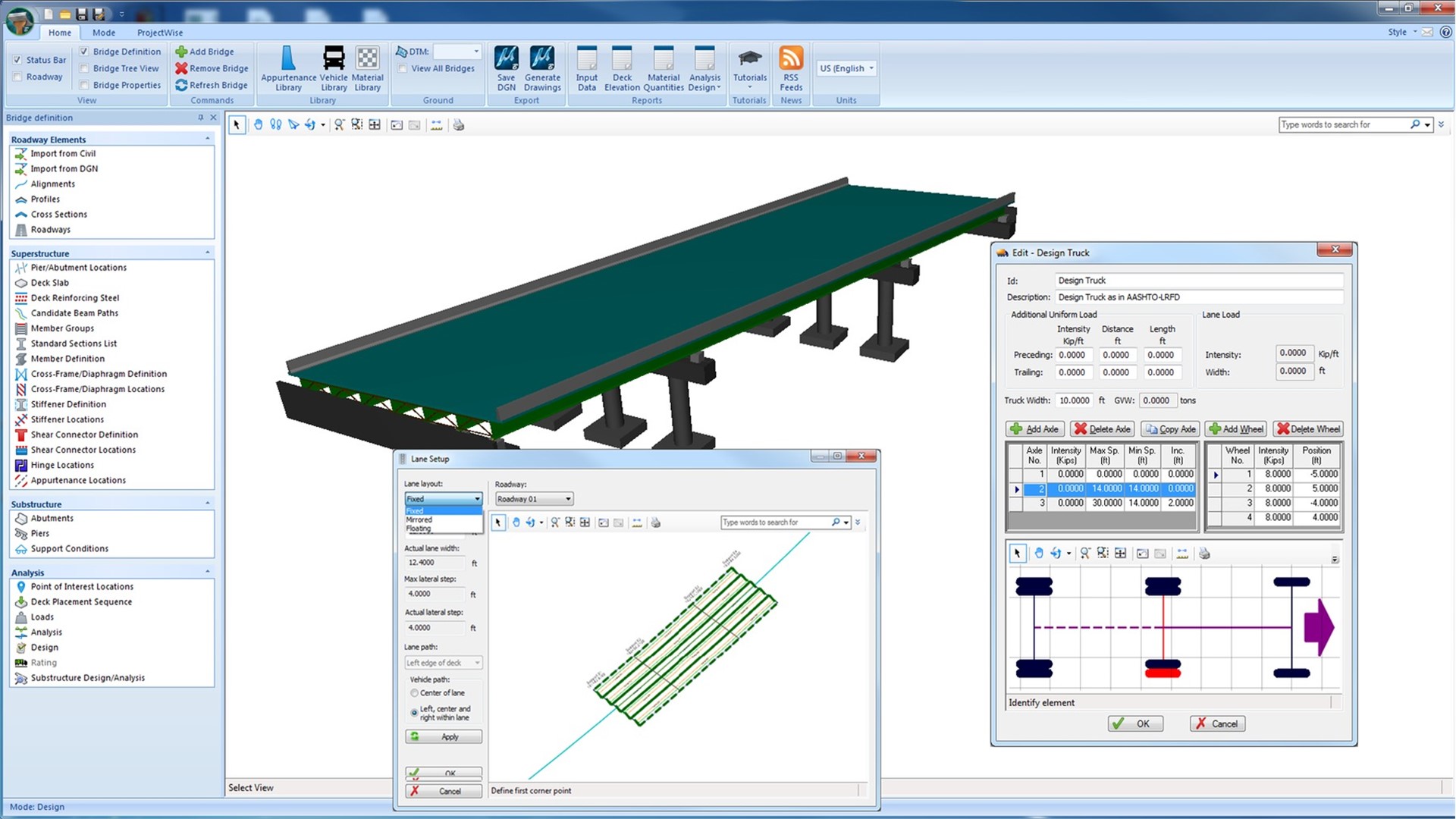 Analyze design and rate bridges